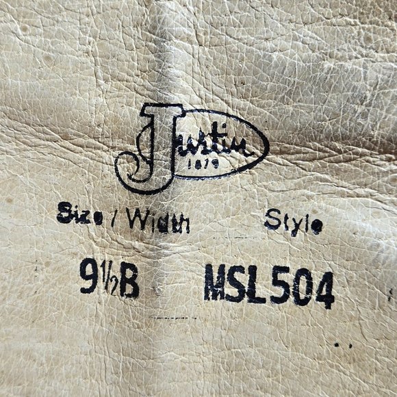 Justin Boots Dark Brown Heeled Boots - Picture 12 of 13